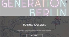 Desktop Screenshot of generationberlin.mondoblog.org